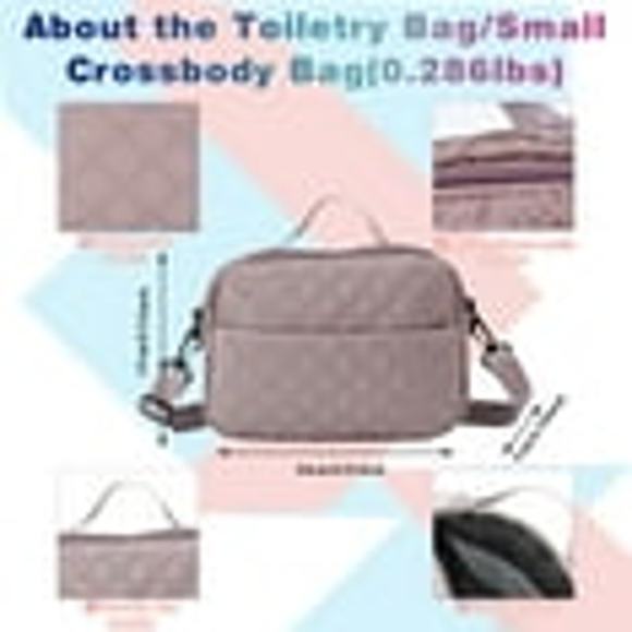 Large Weekender Gym Bag for Women with Toiletry, Shoe Compartment, Travel Duffel - Picture 2 of 7